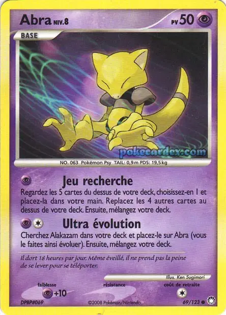 Abra N°69 — DP Trésors Mystérieux — Français — Reverse