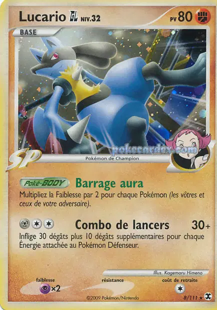 Lucario GL N°8 — Platine Rivaux Émergeants — Français — Holo