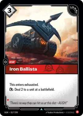 Iron Ballista N°OGN-017 — OGN — Anglais