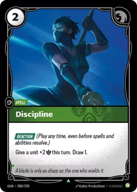Discipline N°OGN-058 — OGN — Anglais