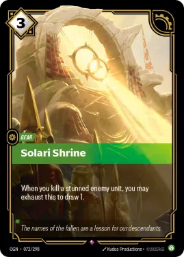 Solari Shrine N°OGN-072 — OGN — Anglais