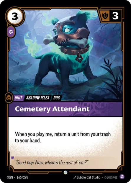 Cemetery Attendant N°OGN-165 — OGN — Anglais