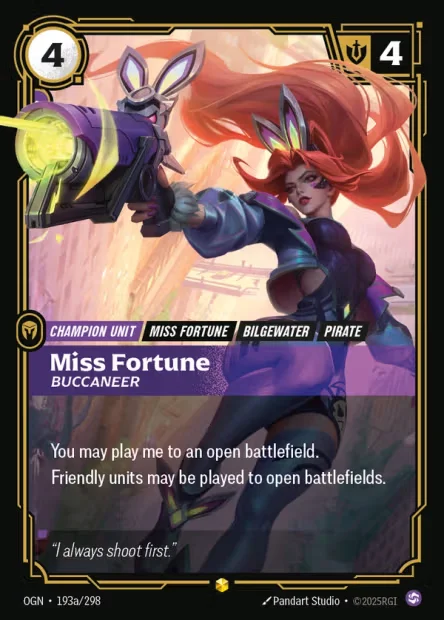 Miss Fortune, Buccaneer N°OGN-193a — OGN — Anglais