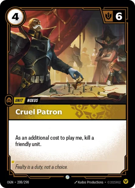 Cruel Patron N°OGN-208 — OGN — Anglais