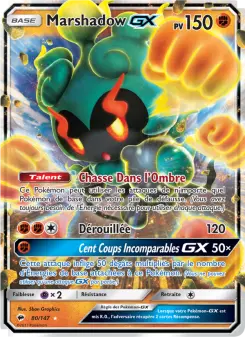 Marshadow GX N°80 — Ombres Ardentes — Français