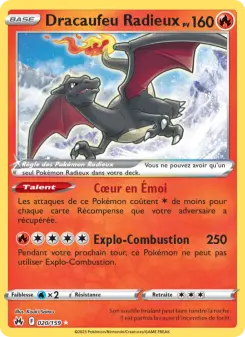 Dracaufeu Radieux N°020 — Zénith Suprême — Français — Holo