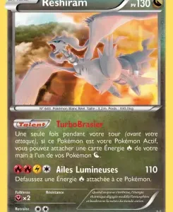 Reshiram N°63 — Ciel Rugissant — Français — Reverse
