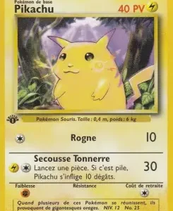 Pikachu N°58 — Set de Base — Français