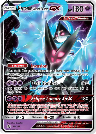 Necrozma Ailes de l’Aurore GX N°SM101 — Promo SM — Français