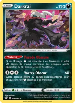 Darkrai N°105 — Ténèbres Embrasées — Français — Holo