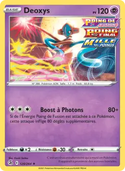 Deoxys N°120 — Poing de Fusion — Français — Holo