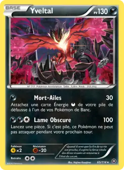 Yveltal N°65 — Offensive Vapeur — Français — Holo
