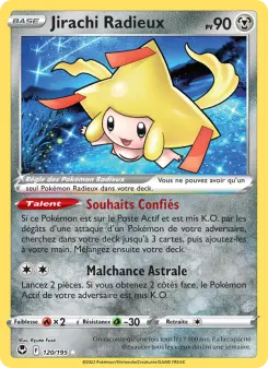 Jirachi Radieux N°120 — Tempête Argentée — Français — Holo