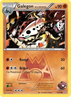 Galegon de la Team Magma N°13/34 — Double Danger — Français