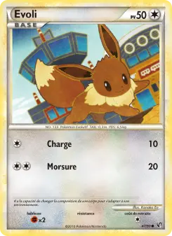 Evoli N°47/90 — Indomptable — Français — Reverse