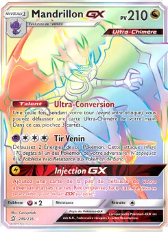 Mandrillon GX N°249 — Harmonie des Esprits — Français — Rainbow Rare