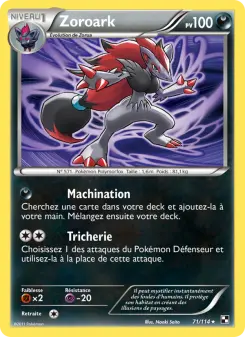 Zoroark N°71 — Noir & Blanc — Français — Holo