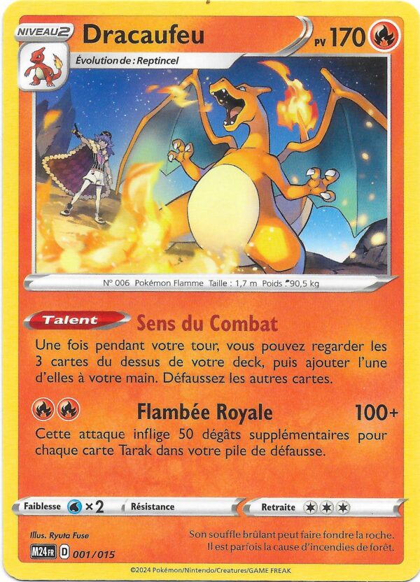 Dracaufeu N°001/015 — Promo McDonald&rsquo;s 2024 — Français