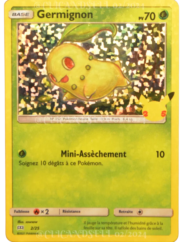 Germignon N°2/25 — Promo McDonald&rsquo;s 2021 — Français — Holo Cosmos, Holo