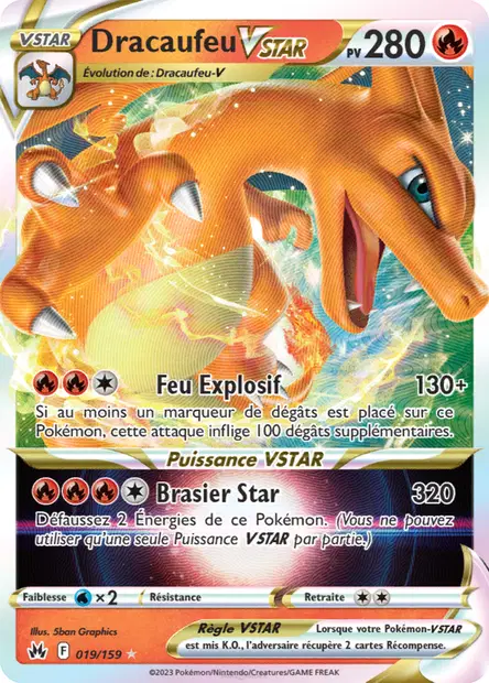 Dracaufeu VSTAR 019/159 — Zénith Suprême — Français