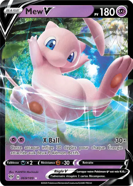 Mew V 069/189 — Ténèbres Embrasées — Français