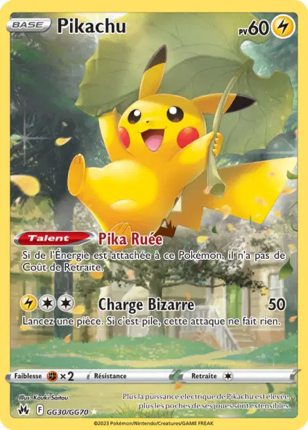 Pikachu GG30/GG70 — Zénith Suprême — Français