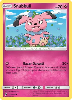 Snubbull 137/214 — Tonnerre Perdu — Français — Reverse