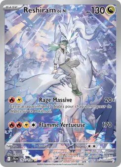 Reshiram de N 167/159 — Aventures Ensemble — Français — Illustration Rare