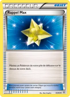 Rappel Max 65/83 — Générations — Français — Reverse