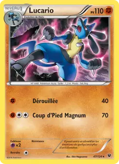 Lucario 47/124 — Impact des Destins — Français — Reverse
