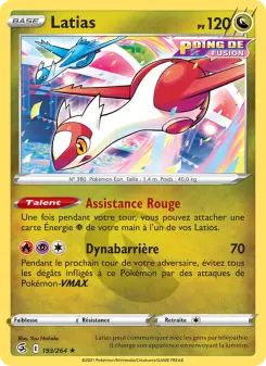 Latias 193/264 — Poing de Fusion — Français — Reverse