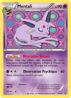 Mentali BW92 — Promo BW — Français — Holo