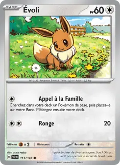 Évoli 113/142 — Couronne Stellaire — Français — Reverse