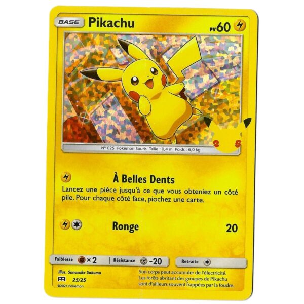 Pikachu 25/25 — Collection McDonald’s 2021 — Français — Holo