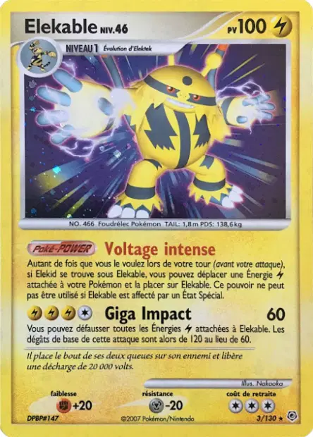 Élekable 3/130 — Diamant & Perle — Français — Holo