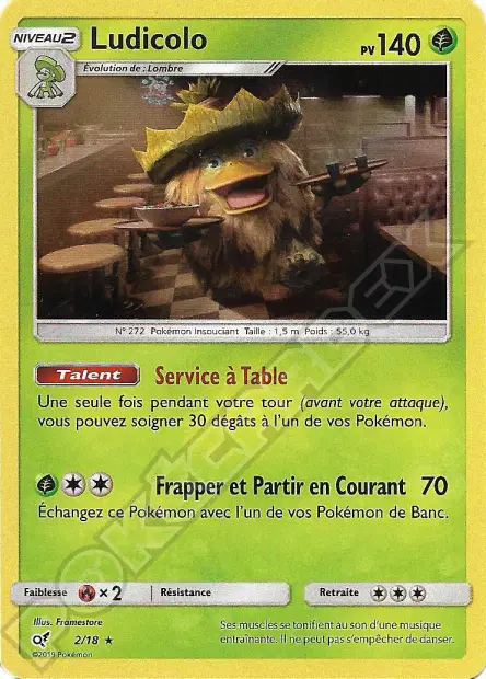 Ludicolo 2/18 — Détective Pikachu — Français — Holo