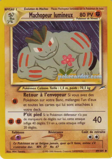 Machopeur lumineux 49/105 — Neo Destiny — Français