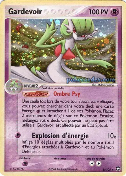 Gardevoir 9/108 — EX Gardiens du Pouvoir — Français — Holo