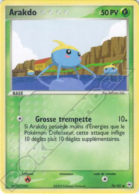 Arakdo 76/101 — EX Légendes Oubliées — Français — Holo
