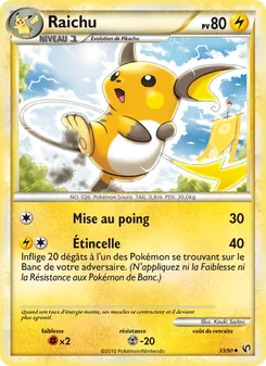 Raichu 33/90 — Indomptable — Français