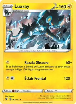 Luxray 062/192 — Clash des Rebelles — Français — Holo