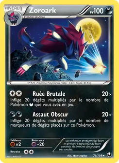 Zoroark 71/108 — Explorateurs Obscurs — Français — Holo