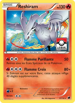 Reshiram 17/116 — Glaciation Plasma — Français — Holo