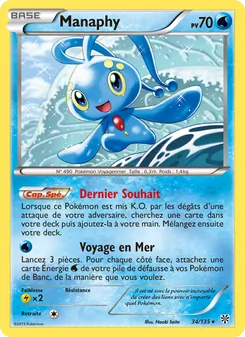 Manaphy 34/135 — Tempète Plasma — Français — Holo
