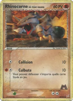 Rhinocorne de Team Magma 68/95 — EX Team Magma vs Team Aqua — Français