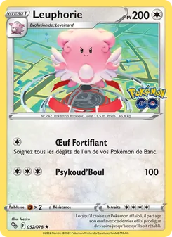 Leuphorie 052/078 — Pokémon GO — Français — Holo