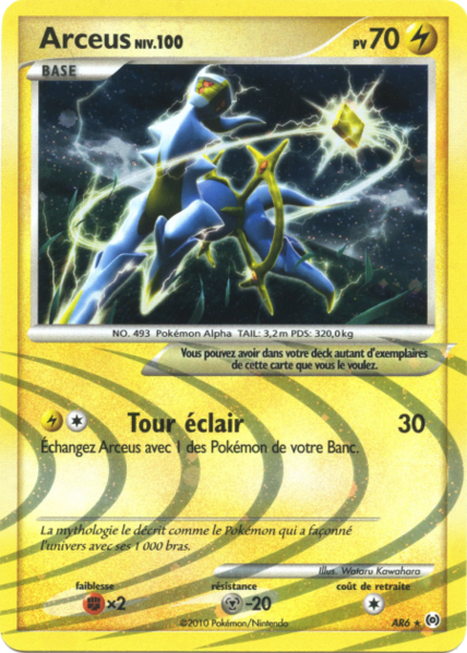 Arceus AR6 — Platine Arceus — Français — Holo