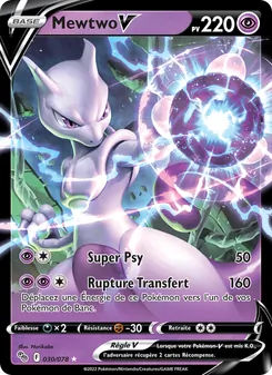 Mewtwo V 030/078 — Pokémon GO — Français