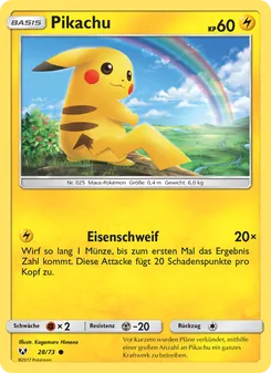 Pikachu 28/73 — Légendes Brillantes — Français — Holo Prism