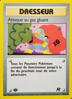 Attaque au gaz gluant 78/82 — Team Rocket — Français
